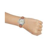 CASIO GENERAL LTP-V300L-7A2UDF-P BROWN LEATHER WOMEN WATCH