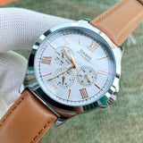 CASIO GENERAL LTP-V300L-7A2UDF-P BROWN LEATHER WOMEN WATCH