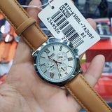 CASIO GENERAL LTP-V300L-7A2UDF-P BROWN LEATHER WOMEN WATCH