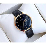 CASIO GENERAL LTP-VT01GL-1BUDF-P BLACK LEATHER WOMEN WATCH