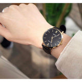 CASIO GENERAL LTP-VT01GL-1BUDF-P BLACK LEATHER WOMEN WATCH