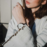 ARIES GOLD ENCHANT FLEUR GOLD STAINLESS STEEL L 5035 G-MP LEATHER STRAP WOMEN'S WATCH - H2 Hub Watches