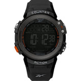 REEBOK COUNTERACT RV-COU-G9-PBPB-BO BLACK SILICONE STRAP MEN'S WATCH