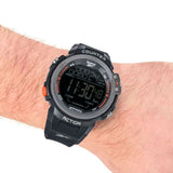 REEBOK COUNTERACT RV-COU-G9-PBPB-BO BLACK SILICONE STRAP MEN'S WATCH