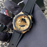 CASIO BABY-G MSG-400G-1A2DR-P DIGITAL GOLD STAINLESS STEEL BLACK RESIN WOMEN'S WATCH