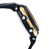 CASIO BABY-G MSG-400G-1A2DR DIGITAL QUARTZ GOLD STAINLESS STEEL BLACK RESIN WOMEN'S WATCH