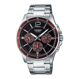 CASIO ENTICER MTP-1374D-5AVDF-P STAINLESS STEEL MEN WATCH