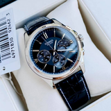 Casio General Chronograph Black Leather Strap Men Watch MTP-1375L-1AVDF-P