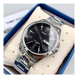 Casio General Black Dial Silver Stainless Steel Strap Men Watch MTP-1384D-1AVDF-P