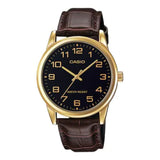CASIO GENERAL MTP-V001GL-1BUDF-P BROWN LEATHER MEN WATCH