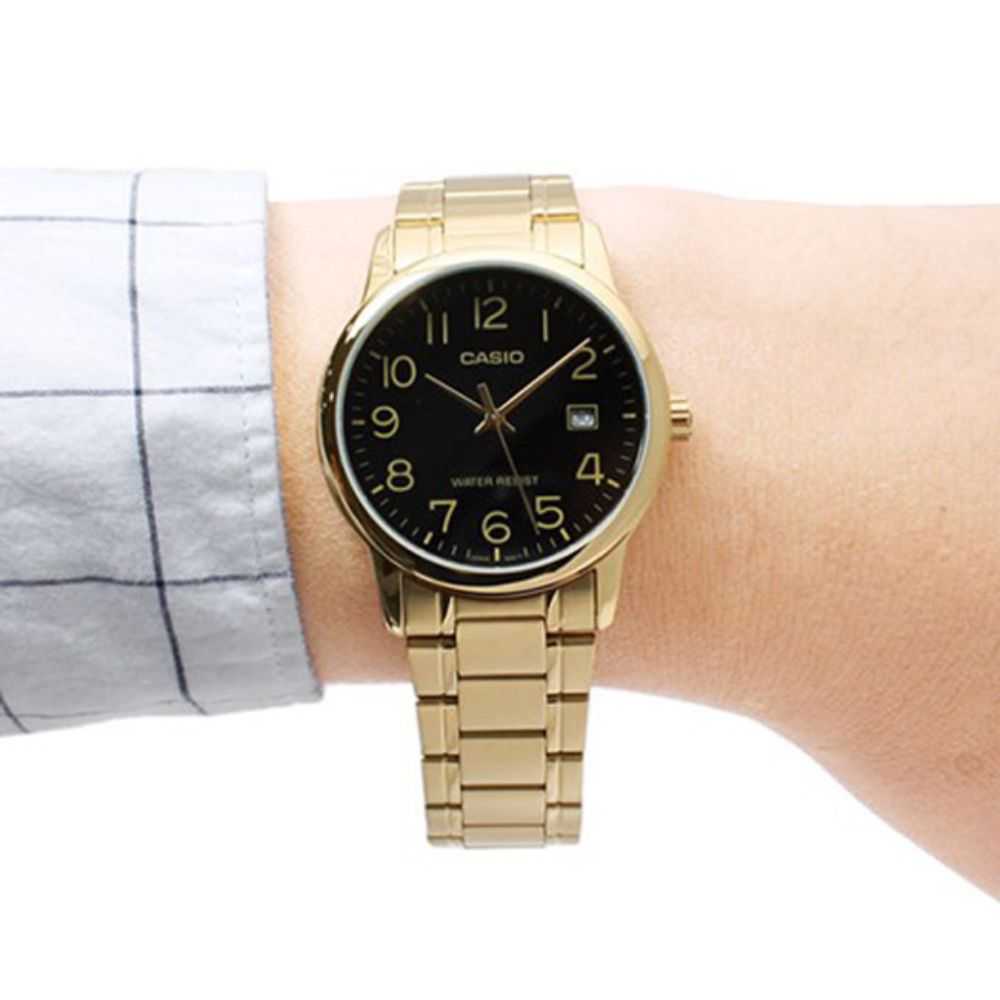 CASIO GENERAL MTP-V002G-1BUDF GOLD STAINLESS STEEL MEN'S WATCH - H2 Hub Watches