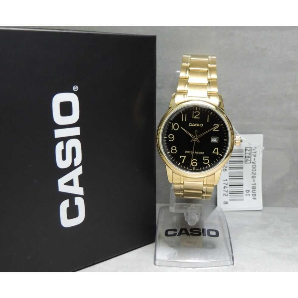 CASIO GENERAL MTP-V002G-1BUDF GOLD STAINLESS STEEL MEN'S WATCH - H2 Hub Watches