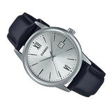 Casio General Black Leather Strap Men Watch MTP-V002L-7B3UDF-P