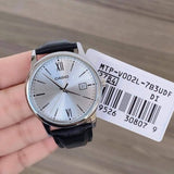 Casio General Black Leather Strap Men Watch MTP-V002L-7B3UDF-P