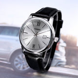 Casio General Black Leather Strap Men Watch MTP-V002L-7B3UDF-P