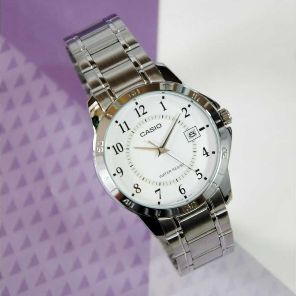 CASIO GENERAL MTP-V004D-7BUDF SILVER STAINLESS STEEL MEN'S WATCH - H2 Hub Watches