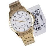 CASIO GENERAL MTP-V004G-7BUDF QUARTZ GOLD STAINLESS STEEL MEN'S WATCH - H2 Hub Watches