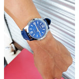 CASIO GENERAL MTP-V004L-2BUDF-P BLUE LEATHER MEN WATCH