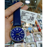 CASIO GENERAL MTP-V004L-2BUDF-P BLUE LEATHER MEN WATCH