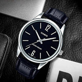 CASIO GENERAL MTP-V005L-1BUDF-P BLACK LEATHER STRAP MEN WATCH