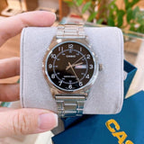 Casio General Black Dial And Silver Stainless Steel Strap Men Watch MTP-V006D-1B2UDF-P