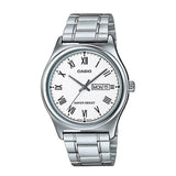 Casio General White Dial With Silver Stainless Steel Men Watch MTP-V006D-7BUDF-P