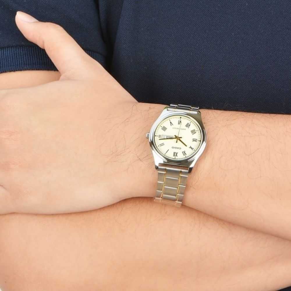 CASIO GENERAL MTP-V006SG-9BUDF TWO TONE STAINLESS STEEL MEN'S WATCH - H2 Hub Watches