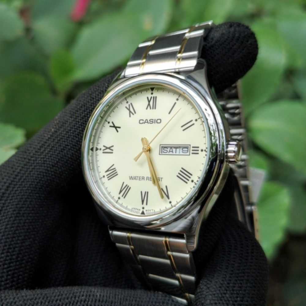 CASIO GENERAL MTP-V006SG-9BUDF TWO TONE STAINLESS STEEL MEN'S WATCH - H2 Hub Watches