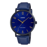 Casio General Blue Leather Strap Unisex Watch MTP-VT01BL-2BUDF-P