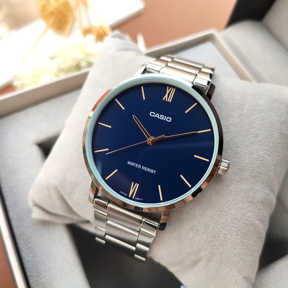 CASIO GENERAL MTP-VT01D-2BUDF MEN'S WATCH - H2 Hub Watches