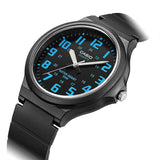CASIO GENERAL MW-240-2BVDF-P BLACK RESIN STRAP MEN WATCH