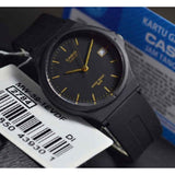 CASIO MW-59-1EVDF BLACK RESIN STRAP MEN'S WATCH