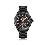 NAVIFORCE ANALOG NF9090 B/B/RG STAINLESS STEEL QUARTZ MEN'S WATCH - H2 Hub Watches