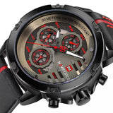 NAVIFORCE NF9110 B/R/B MEN'S CHRONOGRAPH WATCH - H2 Hub Watches
