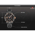 NAVIFORCE NF9117S B/RG MEN'S ANALOG WATCH - H2 Hub Watches