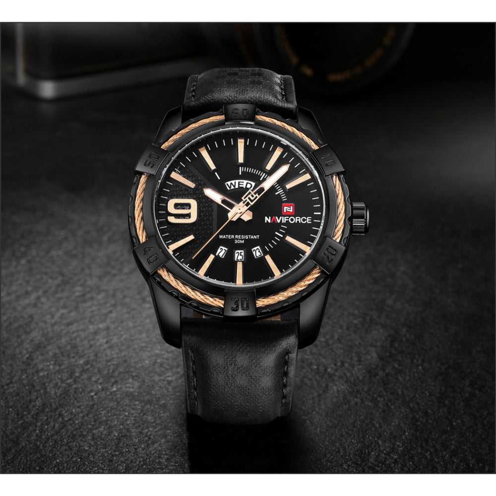 NAVIFORCE NF9117S B/RG MEN'S ANALOG WATCH - H2 Hub Watches