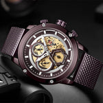 NAVIFORCE ANALOG NF9167 CE/CE STAINLESS STEEL CHRONOGRAPH QUARTZ MEN'S WATCH - H2 Hub Watches