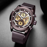 NAVIFORCE ANALOG NF9167 CE/CE STAINLESS STEEL CHRONOGRAPH QUARTZ MEN'S WATCH - H2 Hub Watches