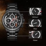 NAVIFORCE NF9184 B/B STAINLESS STEEL MEN'S WATCH