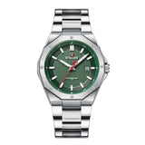 NAVIFORCE NF9200S S/GN STAINLESS STEEL WATERPROOF POLYGON VOGUE – GREEN MEN'S WATCH
