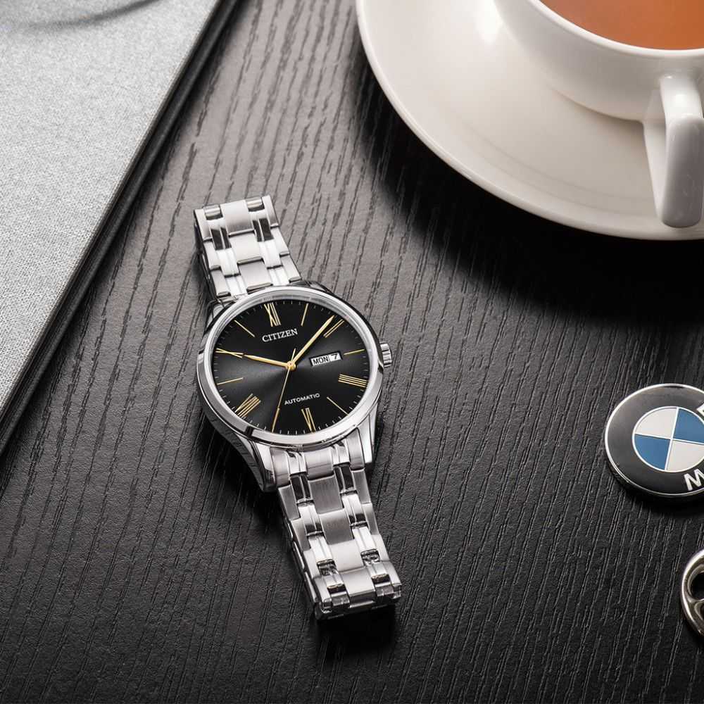 CITIZEN NH8360-80JB AUTOMATIC SILVER STAINLESS STEEL MEN'S WATCH - H2 Hub Watches