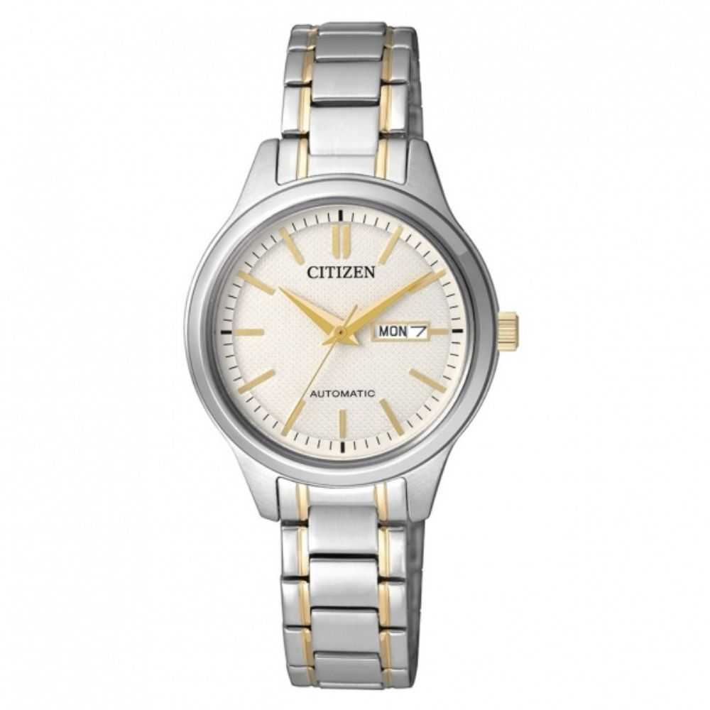 CITIZEN PD7144-57AB AUTOMATIC TWO TONE STAINLESS STEEL WOMEN'S WATCH - H2 Hub Watches