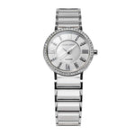 ARIES GOLD ENCHANT GLITTER SILVER STAINLESS STEEL PS 310L S-WHITE CERAMIC WOMEN'S WATCH - H2 Hub Watches