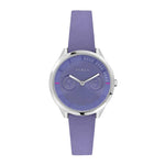 FURLA METROPOLIS ANALOG QUARTZ SILVER STAINLESS STEEL R4251102506 PURPLE LEATHER STRAP WOMEN'S WATCH - H2 Hub Watches