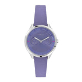 FURLA METROPOLIS ANALOG QUARTZ SILVER STAINLESS STEEL R4251102506 PURPLE LEATHER STRAP WOMEN'S WATCH - H2 Hub Watches