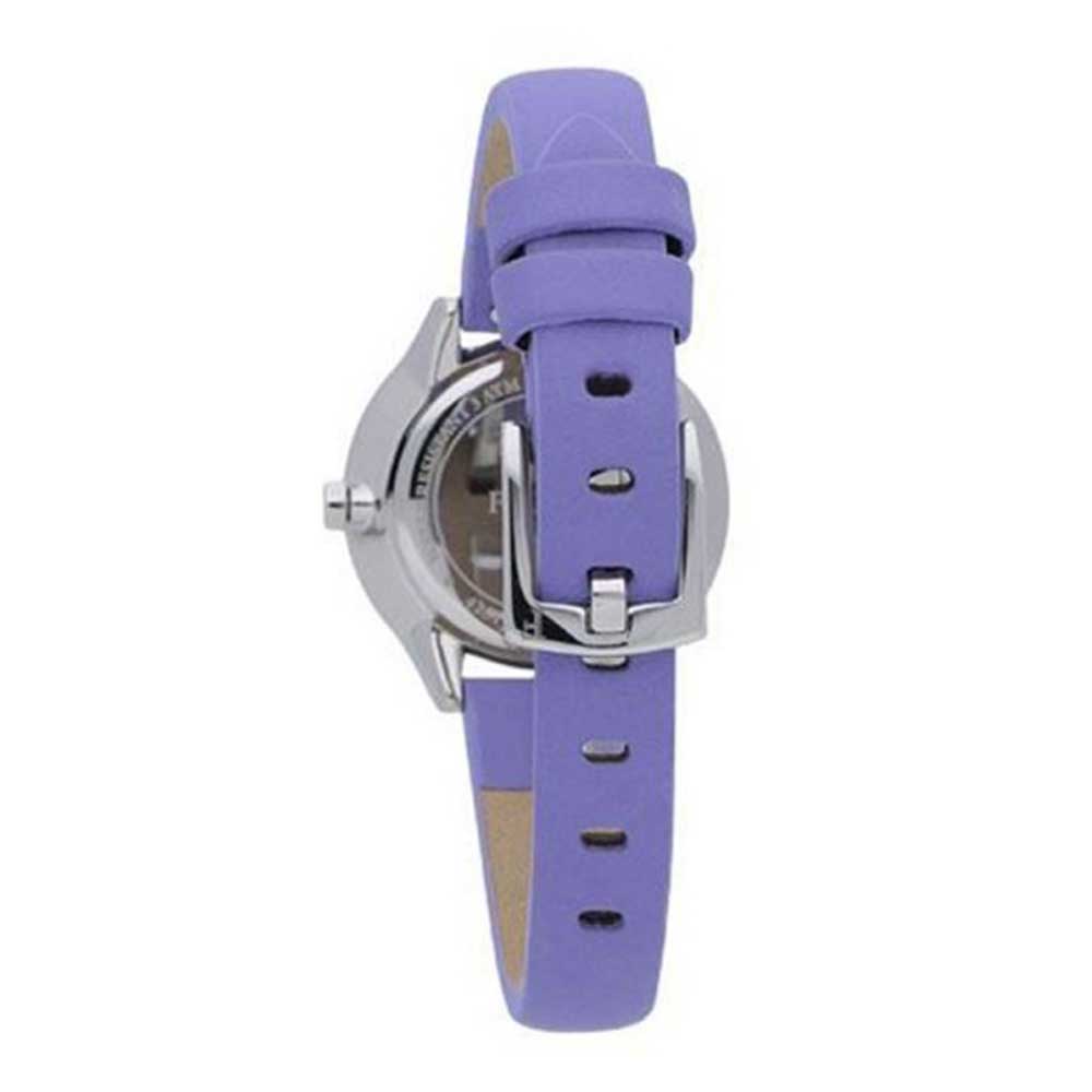 FURLA METROPOLIS ANALOG QUARTZ SILVER STAINLESS STEEL R4251102506 PURPLE LEATHER STRAP WOMEN'S WATCH - H2 Hub Watches