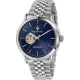 Maserati Blue Dial Silver Stainless Steel Strap Men Watch R8823118009