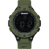 Reebok Digital Slam Green Rubber Strap Men Watch RV-SLM-G9-PBPG-BG