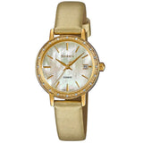 CASIO SHEEN SHE-4060GL-9A-P GOLD LEATHER WOMEN WATCH