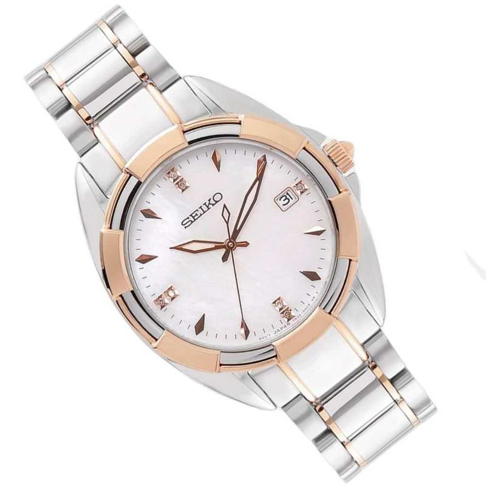 SEIKO GENERAL DAME SKK888P1 STAINLESS STEEL WOMEN'S TWO TONE WATCH - H2 Hub Watches